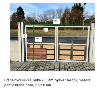 Dvoukřídla brána - starsi