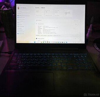 Herní notebook Lenovo GTX 1650 & 16 GB RAM – skvělý stav