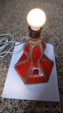 Starožitní noční lampa ručně šitá - 1