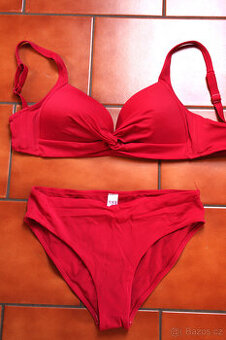 vínové plavky, bikiny C&A vel.38 - 1