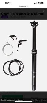 Onoff Pija dropper 31.6 180mm nova sedlovka