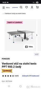 Stůl na stolní tenis /ping-pong outdoor