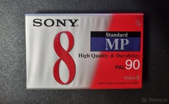 Videokazety Sony Video 8, 90 min, NOVÉ