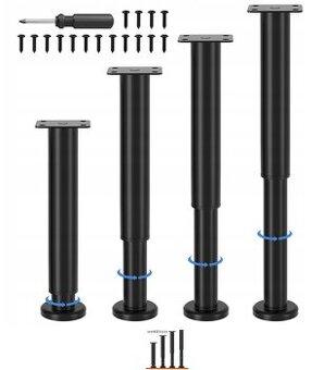 4-dílné nastavitelné nábytkové nožičky