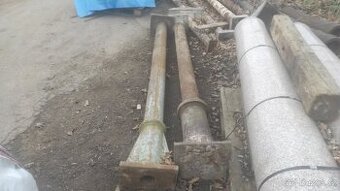 Staré železné sloupy, litinové sloupy, sloup, 2ks