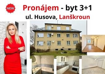 Pronájem bytu 3+1, Lanškroun, ul. Husova