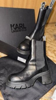 Dámské vysoké boty na platformě Karl Lagerfeld ORIGINÁL