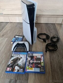 PS5 slim s mechanikou, záruka