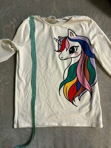 Bílé tričko s Jednorožcem