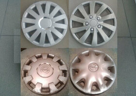Poklice 15" po 1ks: Onyx + Opel + Opel 14"