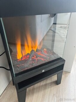 LUCCA elektrický krb, 650/1300W, 240V/50Hz, 508x310x180mm