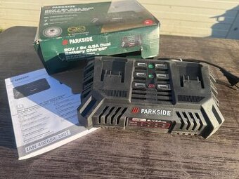 NOVÁ Dvojitá rychlonabíječka Parkside PDSLG 20 B1 (2x 4,5 A)