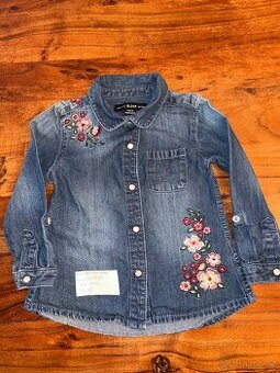 Nádherná riflová košile zn. Denim Co, top stav, vel 92
