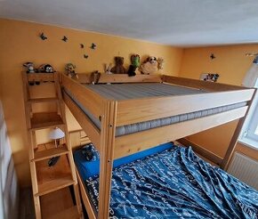 Vyvýšená postel 140 cm - 1