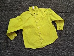 Sytĕ zelená chlapecká košile vel. 116