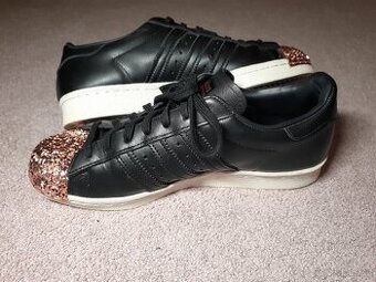 Černé Adidas superstar 80s metal toe