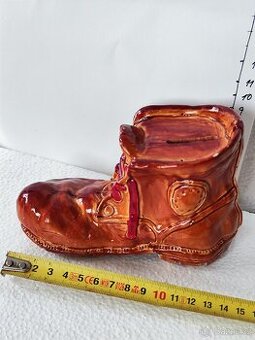 Keramická bota pokladnička