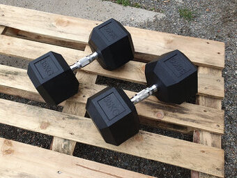 šestihranné činky 2x35kg (NOVÉ) - HEXA