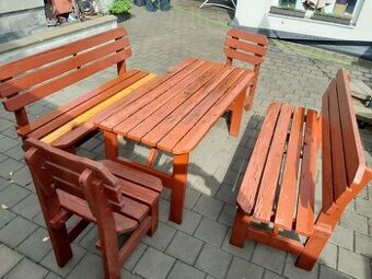 Zahradní dřevěný set