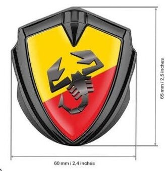 2x3D samolepka Abarth