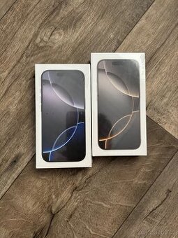 Nový Apple iPhone 16 Pro 128gb Natural a Black titanium