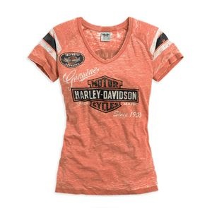 Harley Davidson dámské tričko(oranžové XL)