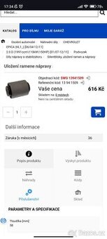 Chevrolet epica uloženi ramene napravy. Predni
