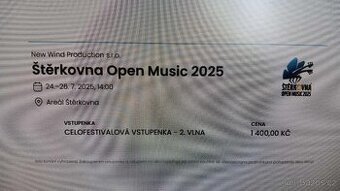 Štěrkovna music open 2025 - 2 kusy celofestivalové vstupenky