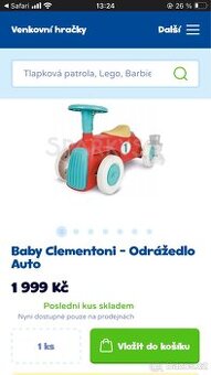 Prvni odrazedlo clementoni auto - 1