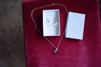 Set náušnice, řetízek, přívěšek Swarovski