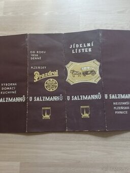 Starý jídelní lístek