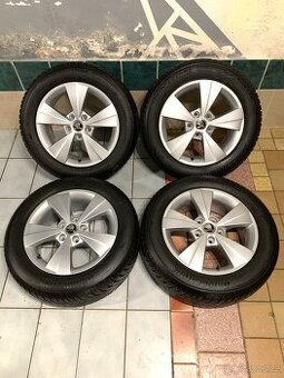 Alu kola Škoda R16 5X112 ZÁNOVNÍ ZIMNÍ PNEU 205/60 R16