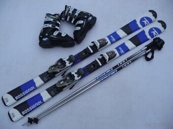 Lyže ROSSIGNOL - 140 cm + boty NORDICA 38eu + HOLE - set