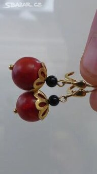 KORALOVE STRÍBRNE NAUSNICE