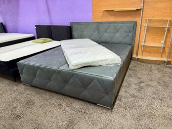 Manželská čalouněná postel nepoužitá