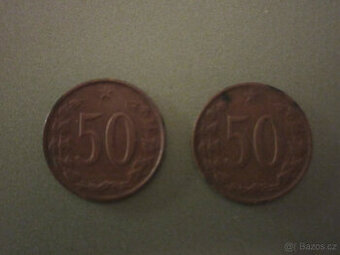 MINCE začínajícímu sběrateli- 2x 50hal.