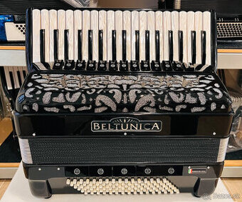 Nový akordeón Beltunica Proffesionall- IV- 96 basový- krásny