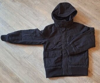 Černá chlapecká bunda HaM, vel 146