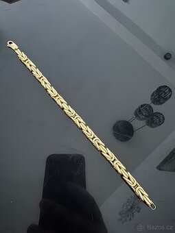 Zlatý náramek královská vazba