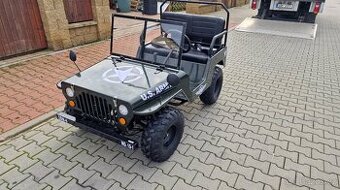 Mini Jeep Willys 150ccm děti a dospělé, 3 rychlosti vpřed