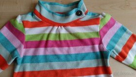 pruhovaná fleesová mikina se stojáčkem - vel. 98