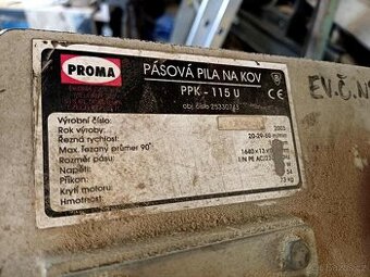 Prodám pásovou pilu na kov