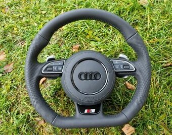 KOMPLET VOLANT AUDI KOŽENÝ MULTIFUNKCNY s AIRBAGOM TOP