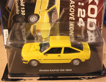 Škoda 1200 a škoda Rapid 130 1:24 Deagostini Nadčasové ikony