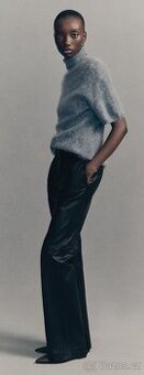 NOVÉ kožené kalhoty bootcut H&M, vel. 38