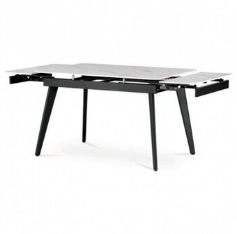 Jídelní stůl rozkládací bílý HT-405 120-180x80cm HT-405