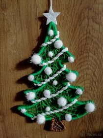 Lapač snů dekorace Ø 30 cm - Vánoční stromeček - 1