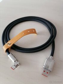 kabel rychlonabíjecí USB-A na USB-C 120 W,1,2 m,černý.NOVÝ