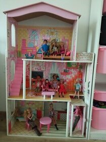 Domeček pro panenky barbie a příslušenství