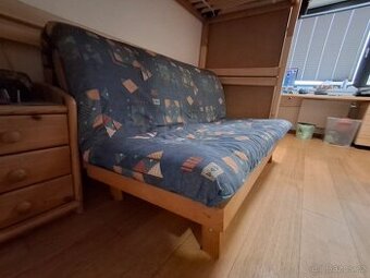 Futon latex a rám Tanuki 160x200 cm